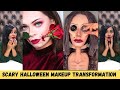 Scary Halloween Makeup Transformation (Tik Tok, 5 Minute Crafts)