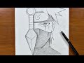 Naruto art | How to draw kakashi step-by-step