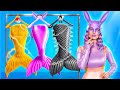 One Colored Makeover Challenge! How To Become a Mermaid!