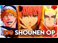 100 Shounen Anime Openings You Can't Skip