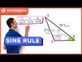 Finding Angles Using The Sine Rule - VividMath.com