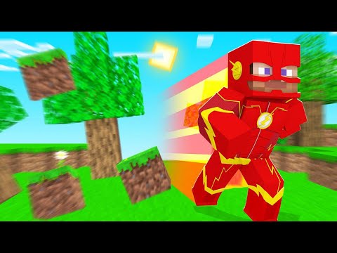 Running As FAST As The FLASH In Minecraft dangerous 