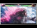 Godzilla & Kong vs Scar King with Healthbars | Godzilla X Kong: The New Empire (Trailer)