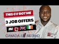 The CV that got me job offers in Canada, UK, and Ireland