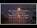 AKAMBITHA//ILINGI SYA THAYU WAKWA//KAMBA HYMN - Vencedor & Jessica Mule (Official Lyrics)