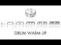 Drum Warm Up - Singles, Doubles & Paradiddles 🥁🎵