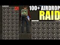 Raiding with 100+ SUPPLY SIGNALS in Rust (AIRDROPS!)