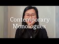 Monologues for Drama School Auditions - Part 2 - Contemporary Monologues