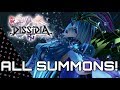 DISSIDIA Final Fantasy NT - All Summons & Finishing Attacks/ Bios!
