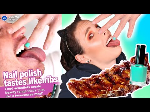 Eating Nail Polish That Tastes Like Ribs two course meal 