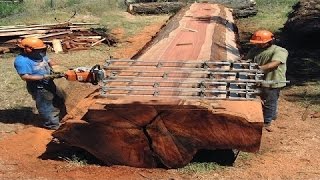 Primitive Technology vs Mega Machines What makes life easier Sawmill Unusual Woodwork Lathe CNC