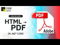 Generate Beautiful PDF from HTML Very Easily | Console Application In .NET Core