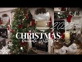 NEW🌲🎀🎁THE COZIEST CHRISTMAS DECORATE WITH ME🌲🎀🎁TRADITIONAL FARMHOUSE CHRISTMAS🌲
