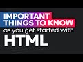 5 important HTML concepts for beginners