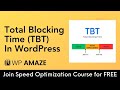 Improve Total Blocking Time (TBT) | WordPress Speed Optimization 101 Course | WP Amaze