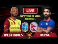 NEPAL VS WEST INDIES A LIVE SCORES & COMMENTARY | NEPAL VS WEST INDIES A T20 LIVE | CRICFOOT NEPAL
