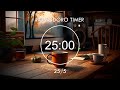 Pomodoro Timer 25/5 ✨ Deep Focus - Lofi Beats To Relaxing, Studying and Working 🎶 Focus Station