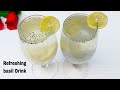 Sabja Seeds (basil seeds)drink|Best Summer Refreshing Drink|Lemon mojito drink
