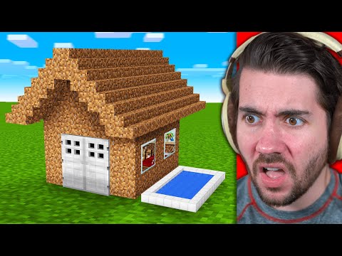 Flipping a Dirt Block Into a Minecraft Mansion 