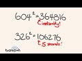 Square ANY number up to 1000 in 5 seconds - math trick!