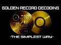 Voyager Golden Record Images Decoding (Step by step - The simplest way)