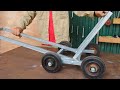 Great idea for a smart stroller / DIY folding 4-wheeled metal stroller