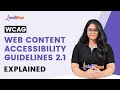 WCAG - Web Content Accessibility Guidelines 2.1 Explained | Intellipaat