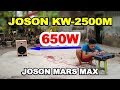 Testing Speaker Soundbox D10"  Loaded JOSON 650W SUBWOOFER | JOSON MARS MAX AMPLIFIER