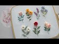 [프랑스자수 ] 7가지 입체꽃자수 7 3D Flower Embroidery