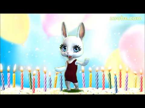 Поздравление от зайки zoobe с днем рождения Поздравление от зайки zoobe с днем рождения