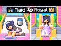 From MAID To ROYAL Story In Minecraft!