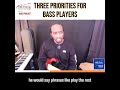 🎸Justin Raines | Three Priorities for Bass Players (WTT Video Podcast)