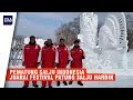 Tim Indonesia Menang Lomba Memahat Salju di Harbin