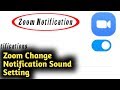 How to Change Notification Sound On Zoom