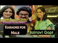 Karaoke for Male | Germaniyin Senthen malare | Bairavi Gopi