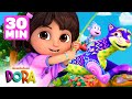 BRAND NEW Dora Action Packed Marathon! 🐆 30 Minute Compilation | Dora & Friends