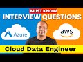 Top Cloud Data Engineer Interview Questions | Azure | AWS | #interview #bigdata #question