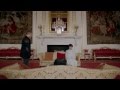 Sherlock and his sheet in Buckingham Palace