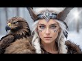 Hawk witch🍂Calming Nordic Tribal Drums ＆hawk sounds🍃for Positive energy 🧙witchcraft.