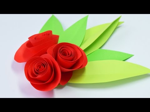 Сделать розочку из бумаги своими руками Сделать розочку из бумаги своими руками