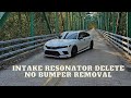 11th Gen 2022+ Honda Civic PRL Motorsports Intake Resonator Delete Kit Install No Bumper Removal