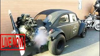 Big Engines Starting Up Tanks, Aircraft of World War II and Retro Machines USA Germany Russia #ARJ