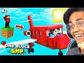 I Surprised MY FRIEND With a PLANE in Minecraft ONE BLOCK SMP | Part - 2
