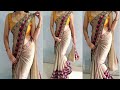 Simple Saree drape, to look stylish/ daily saree wearing this Stylish way/ saree draping for party