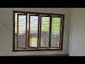 Teak wood jannal windows fittings and design glass