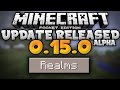 0 15 0 alpha update released - mcpe realms showcase tutorial - minecraft pe pocket edition