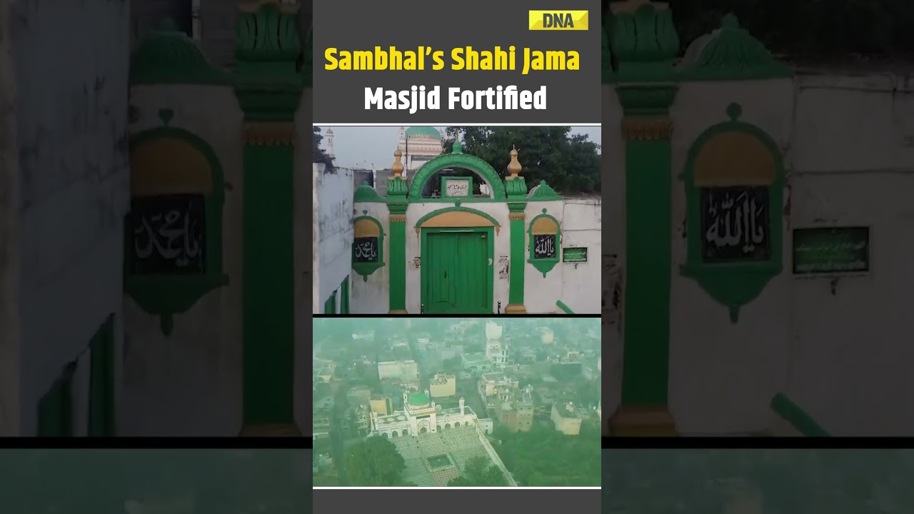 UP Sambhal Violence: Shahi Jama Masjid Fortified After Stone-Pelting Incident #placesofworshipact