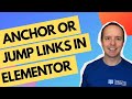 Create Anchor Links To Another Page In Elementor