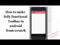 How to use Toolbar in android as Actionbar ||with icon and search button || android material design