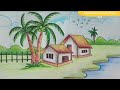 How to Draw Beautiful Scenery||Scenery Drawing,Scenery Drawing Easy